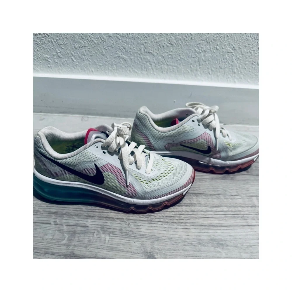 Nike Pink and White Sneakers